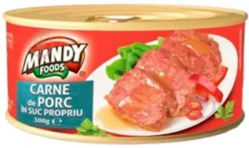 Свинина у власному соку 300г ТМ Mandy