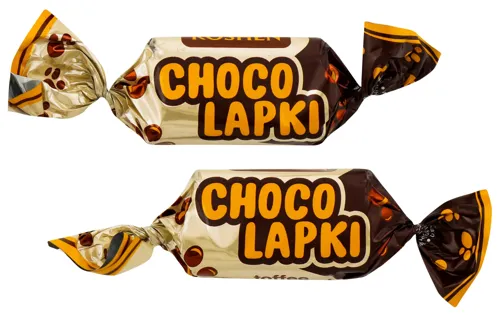Цукерки глазуровані молочно-шоколадною глазур'ю Choco Lapki Roshen кг