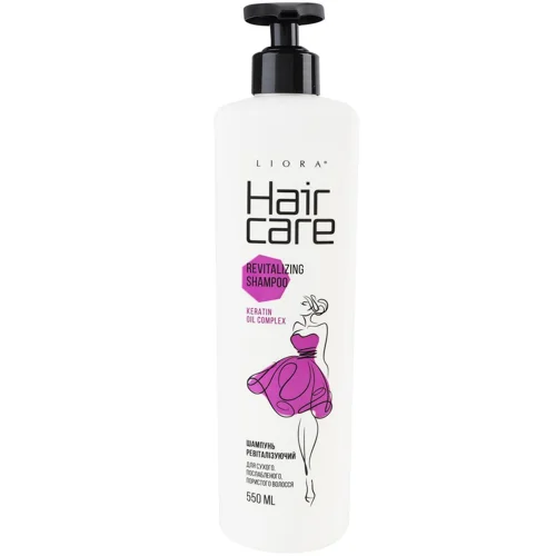 Шампунь Liora Hair Care ревіталізуючий для сухого, послабленого та пористого волосся 550мл