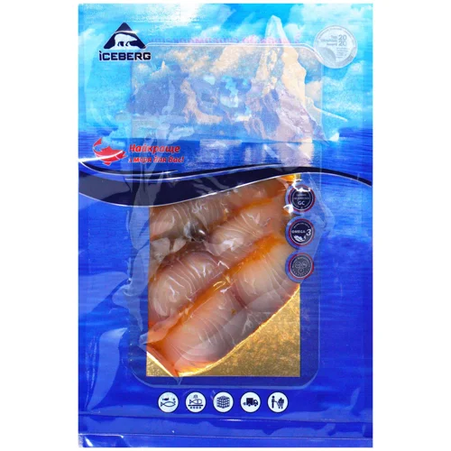 Товстолоб Iceberg холодного копчення без шкіри нарізка 100г