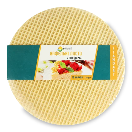 Листи Вафельні Стандарт В/ґ, 110г