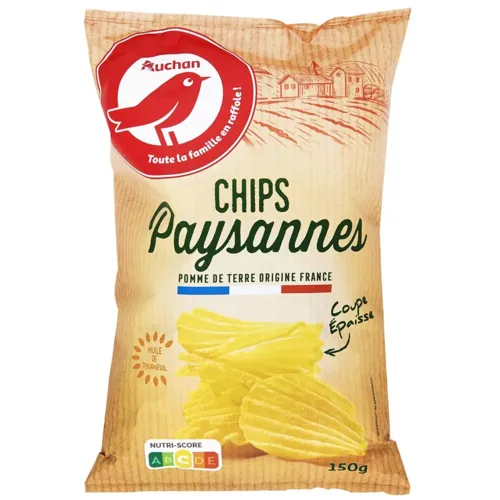 Чіпси Ашан По-селянськи 150г