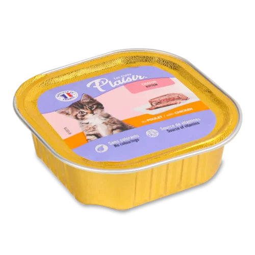 Корм для кошенят Plaisir з куркою та молоком