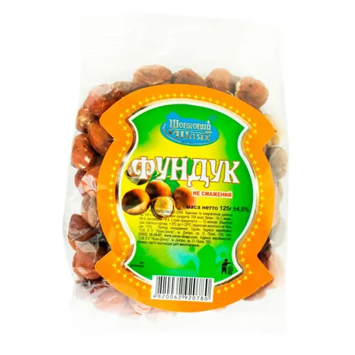 Фундук Шовковий шлях несмажений 125г