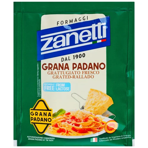 Сир Zanetti Грана Падано тертий 32% 50г