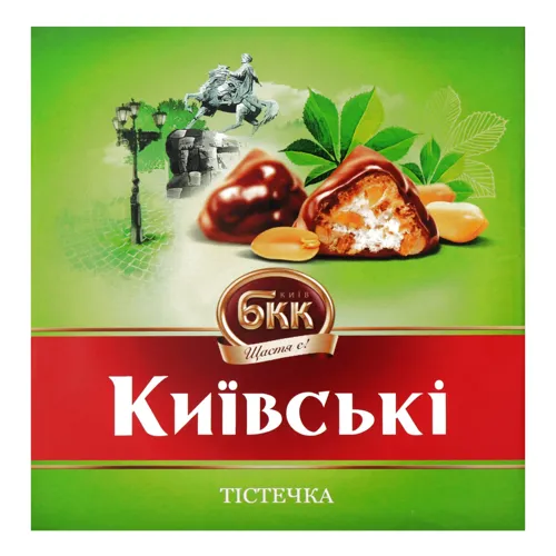 Тістечка Київські БКК картонна упаковка 200г