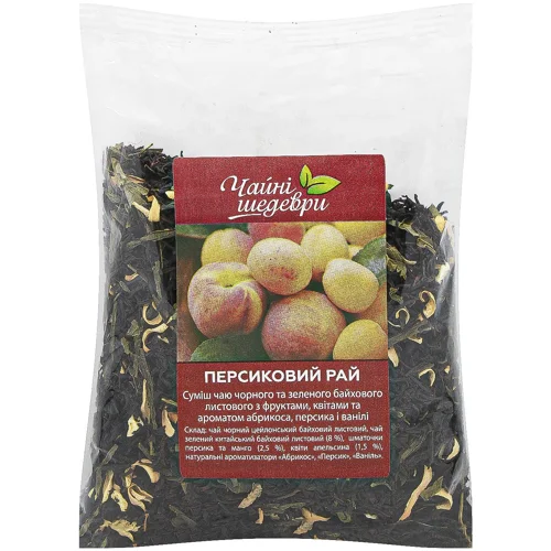 Композиція чорного та зеленого чаю Чайні Шедеври Персиковий рай ваговий