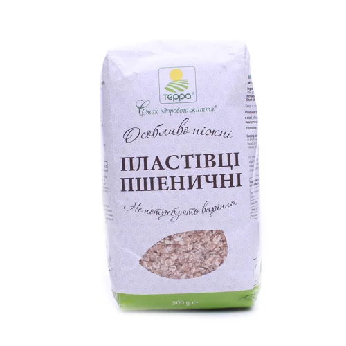 Пластівці пшеничні Терра Особливо ніжні швидк/пригот 500г