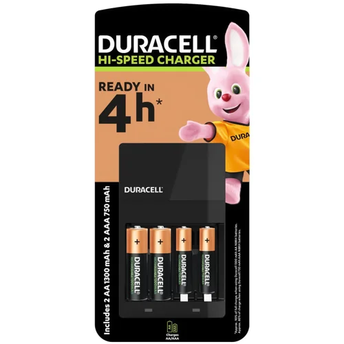 Зарядний пристрій Duracell CEF14 4 години та 4 акумулятори AAA 750mAh