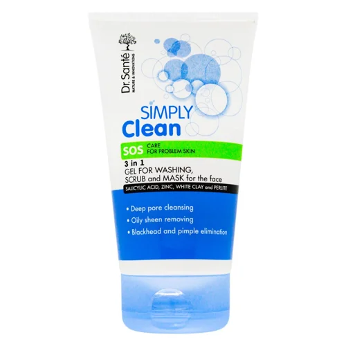 Гель Dr.Sante Simply Clean 3в1 для обличчя 150мл