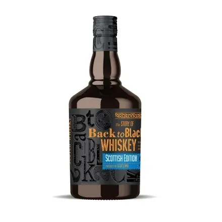 Віскі купажований шотландський 0,7л Back to black, 40% скляна пляшка