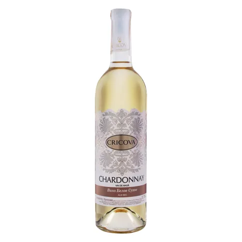 Вино 0.75л 10-14% біле сухе Chardonnay Cricova пл