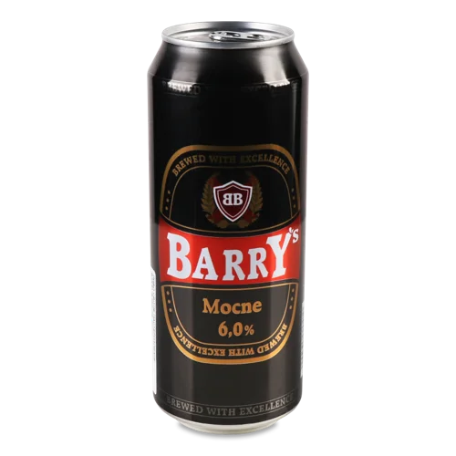 Пиво Mocne Barry's, Світле, Вищого Ґатунку, З/Б, 0.5л