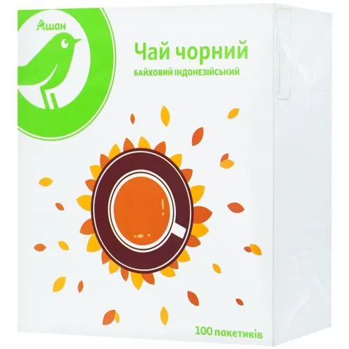 АШАН GB/ЧАЙ ЧОРНИЙ 100 ПАК*1,5