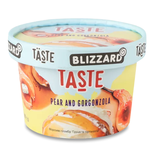 Морозиво Пломбір Груша та Горгонзола 13% Taste Blizzard, в/ґ, 90г