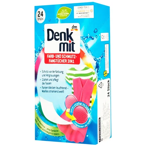 Серветки для прання Denkmit для линяючих речей 24шт