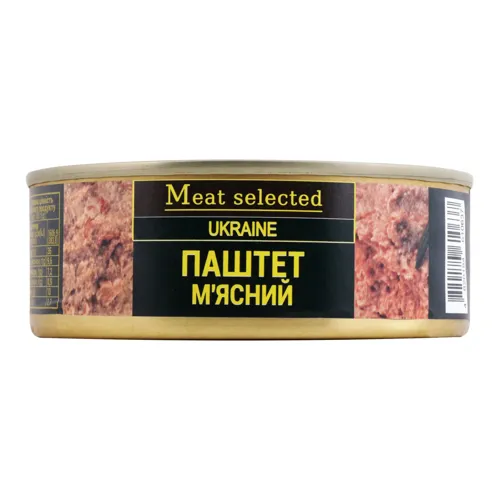 Паштет м'ясний Meat selected з залізної банки 240г