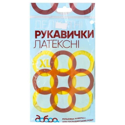 Рукавички господарські Добра Господарочка латексні делікатні XL