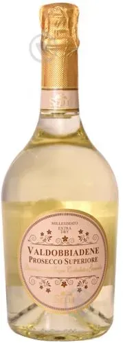 Вино ігристе біле брют Selli Prosecco Spumante Valdobbiadene Superiore Extra-dry Millesimato 0.75л