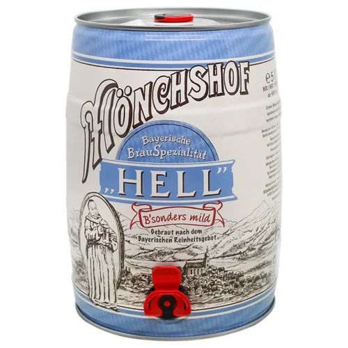 Пиво Monchshof Bayerisch Hell світле 4,9% 5л