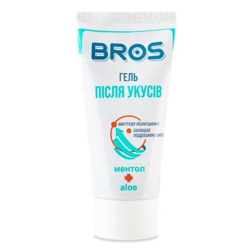 Гель Після Укусів Ментол+Алоє Bros, 35мл, з/б