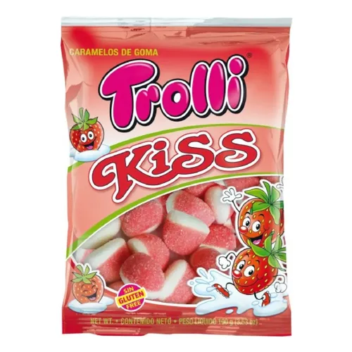 Цукерки жувальні «Trolli Поцілунок» 100г