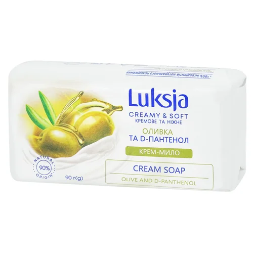 Крем-мило тверде Luksja оливка та D-пантенол 90г
