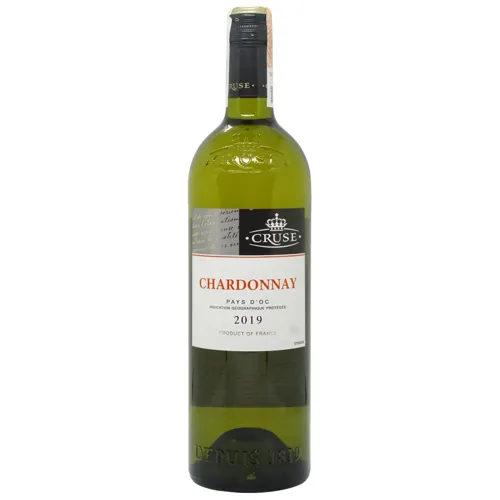 Вино Cruse Chardonnay Pays D'OC біле сухе 13,5% 0,75л