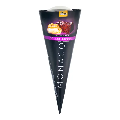Морозиво 10% Еклер-брауні Monaco Three bears м/у 100г