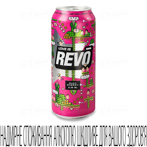 Напій слабоалкогольний Revo Love is Bitter Lemon енергетичний 8,5% 0,5л