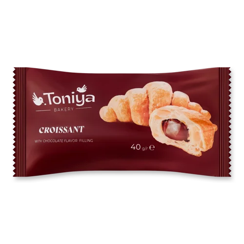 Круасан з Наповнювачем Жировмісним З Ароматом Шоколад Toniya, м/у, 40г