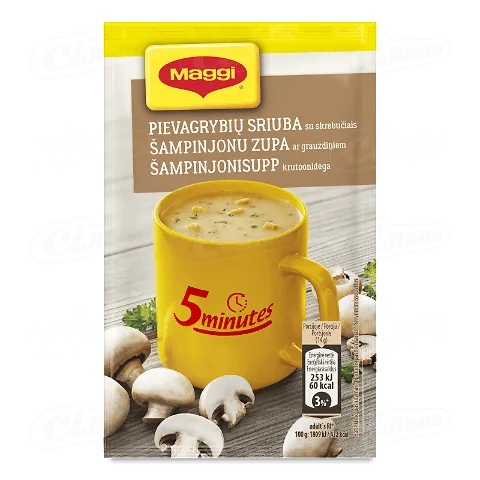 Суп MAGGI® з печериць з гренками швидкого приготування 14г