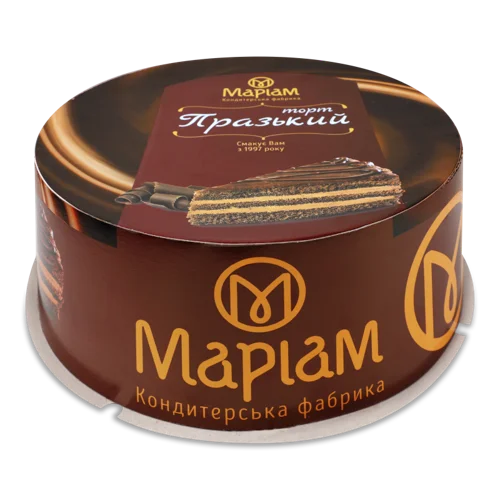 Бісквітний Торт з Кремом Празький Маріам, к/у, 1 кг