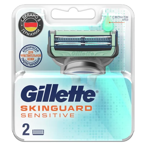 Касети для голiння Gillette Skinguard Sensitive змiннi 2шт