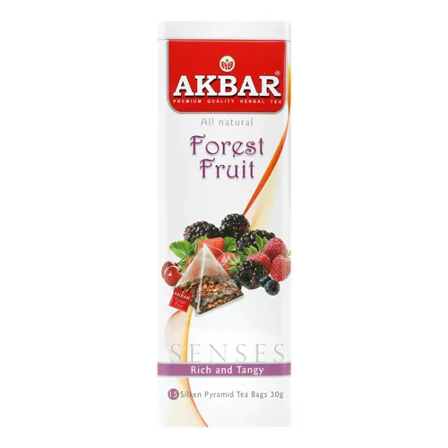 Чай трав'яний Forest fruit Senses Akbar з залізної банки 15х2г