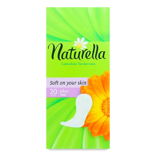 Гігієнічні Прокладки Щоденні М'які Natutella Calendula Tenderness Plus з Ароматом Календули, 20шт