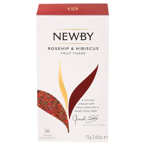 Чай трав'яний Newby Шипшина та гібіскус 3,75г*20шт