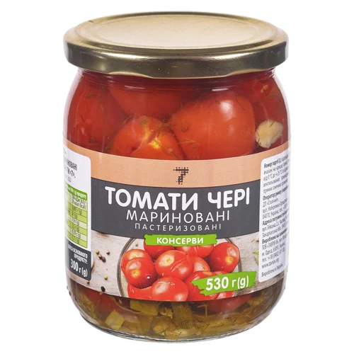 Помідори 7 чері мариновані 530г