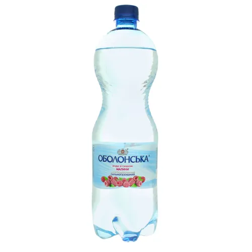 Вода Оболонська зі смаком малини 1л