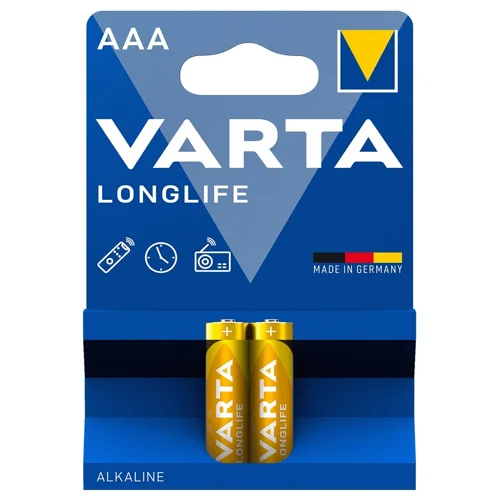 Батарейка VARTA Longlife Alkaline AАA BLI 2шт