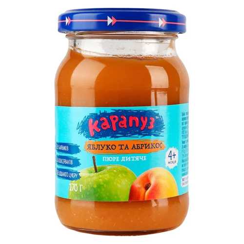Пюре Карапуз яблуко та абрикос 170г