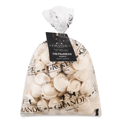Пельмені Курячі La Mia Grande Famiglia, Варено-Копчені, Маса 800г
