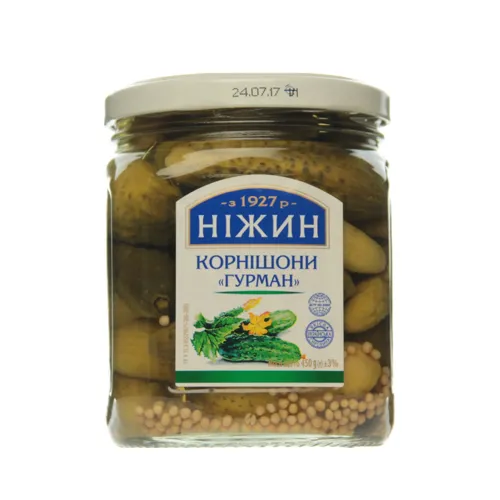 Корнішони Гурман Ніжин с/б 450г