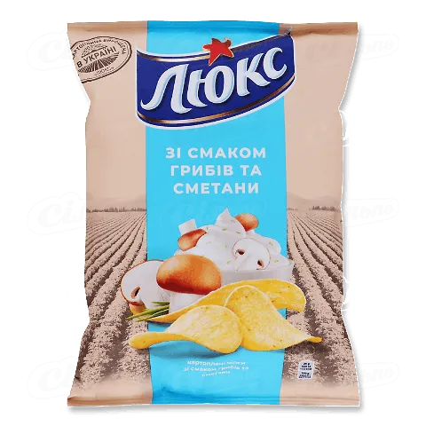 Чіпси «Люкс» сметана-гриби, 71г