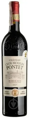 Вино червоне сухе Chateau Clos Moulin Pontet 0,750