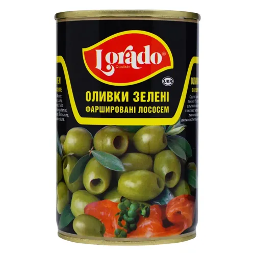 Оливки Lorado з лососем 300г