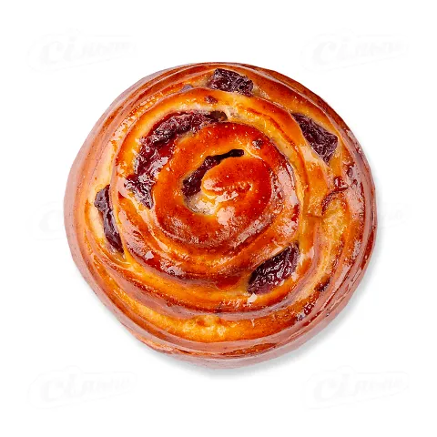 Булочка Крафтяр Равлик з вишневою начинкою, 100г