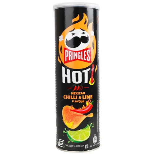 Чипси Pringles Hot чилі лайм 160г