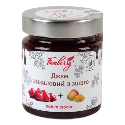 Джем Кизиловий З Манго, В/ґ, Скляна Банка 230г