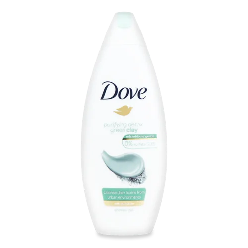 Гель для Душу Purifying Detox Green Clay Dove, Кремовий, 250мл